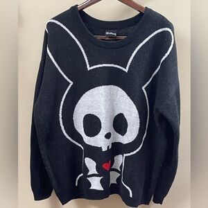 Skelanimals Jack The Rabbit Intarsia Women’s Sweater Plus Size Size 1